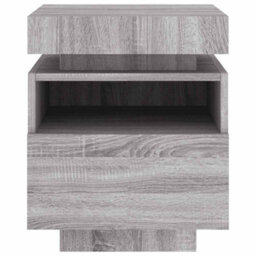 Walplus Bedside Cabinets With Led Lights 2 Pcs Grey Sonoma 40X39X48.5 Cm - thumbnail 8