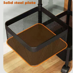 6-Tier Rotating Kitchen Storage Trolley - thumbnail 3