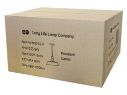 Long Life Lamps Company Modern Retro Ceiling Pendant Light Grey Metal Lamp Shade M0092 - thumbnail 9
