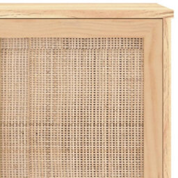 Vidaxl Sideboard Brown 105X30X60 Cm Solid Wood Pine And Natural Rattan - thumbnail 7