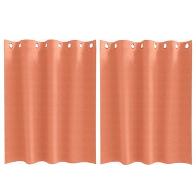 Berkfield Modern Curtains With Curtains 2 Pcs Terracotta 140 X 140 Cm Polyester