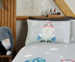 Rapport Gonk Family Reversible Duvet Cover Set Winter/christmas Bedding - thumbnail 2