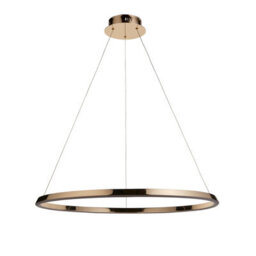 Loops Stylish French Gold Ceiling Pendant Light With White Silicone Shade - thumbnail 8