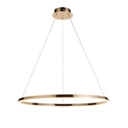 Loops Stylish French Gold Ceiling Pendant Light With White Silicone Shade - thumbnail 6