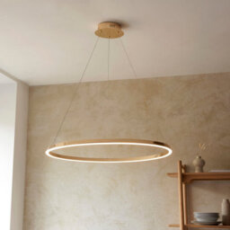 Loops Stylish French Gold Ceiling Pendant Light With White Silicone Shade - thumbnail 3