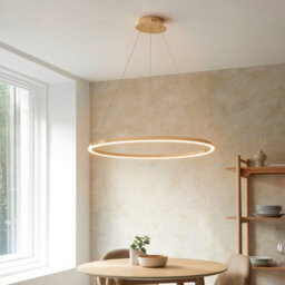Loops Stylish French Gold Ceiling Pendant Light With White Silicone Shade - thumbnail 2