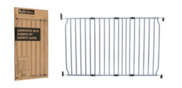 Safetots Extra Tall Eco Screw Fit Baby Gate, Grey, 120Cm - 130Cm, Extra Tall Gate 100Cm In Height, Stair Gate For Baby - thumbnail 8