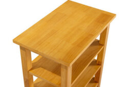 Hallowood Furniture Aston Narrow Shoe Rack, 3-Tiered Side Table - thumbnail 7