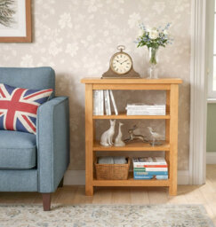 Hallowood Furniture Aston Narrow Shoe Rack, 3-Tiered Side Table - thumbnail 2