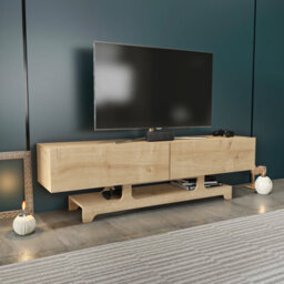 Decorotika Tera Tv Stand Tv Unit For Tvs Up To 72 Inch Sapphire Oak - thumbnail 4