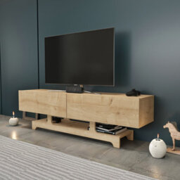Decorotika Tera Tv Stand Tv Unit For Tvs Up To 72 Inch Sapphire Oak - thumbnail 3