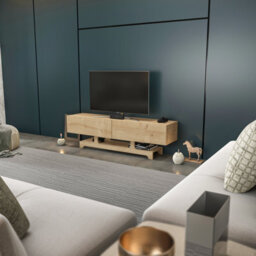 Decorotika Tera Tv Stand Tv Unit For Tvs Up To 72 Inch Sapphire Oak - thumbnail 2
