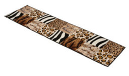 Bravich Hard Wearing Hessian Backed Stair Runner Kitchen Mat - Texas Safari Print - 60X720Cm (2'x24') - thumbnail 3
