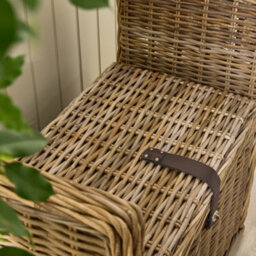Dibor Traditional Style Woven Indoor Bench And Storage Trunk - thumbnail 4