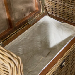 Dibor Traditional Style Woven Indoor Bench And Storage Trunk - thumbnail 6