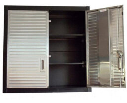 Seville Classics Ultra Hd 2 Door Metal Wall Storage Cabinet With Shelves Uhd20203E