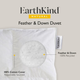 Earthkind Feather & Down Duvet, 2 Medium Pillows, 4.5 Tog, King - thumbnail 8