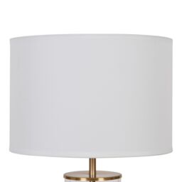 GoodHome Malkoha Round Satin Clear Antique Brass Effect Table Lamp - thumbnail 5