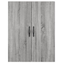 Berkfield Wall Mounted Cabinet Grey Sonoma 69.5X34X90 Cm Engineered Wood - thumbnail 7