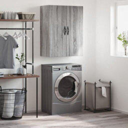 Berkfield Wall Mounted Cabinet Grey Sonoma 69.5X34X90 Cm Engineered Wood - thumbnail 1