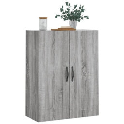 Berkfield Wall Mounted Cabinet Grey Sonoma 69.5X34X90 Cm Engineered Wood - thumbnail 4