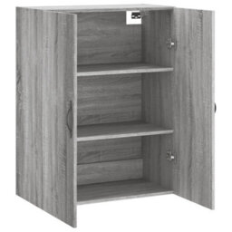 Berkfield Wall Mounted Cabinet Grey Sonoma 69.5X34X90 Cm Engineered Wood - thumbnail 6