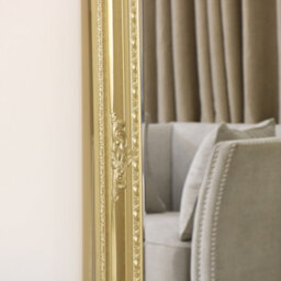 Melody Maison Large Ornate Gold Wall/floor Mirror 76Cm X 176Cm - thumbnail 3