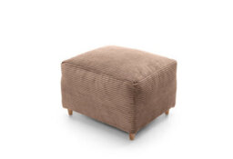 Abakus Direct Jumbo Brown Cord Footstool With Thick Luxury Deep Filled Cushioning - thumbnail 3