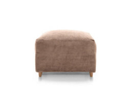 Abakus Direct Jumbo Brown Cord Footstool With Thick Luxury Deep Filled Cushioning