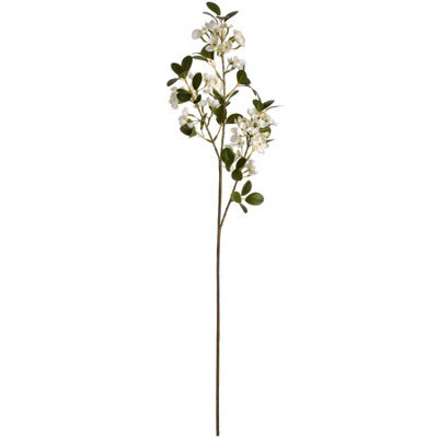 Wyld Haus Set Of 3 Artificial White Spring Mock Orange Flower Stems 920mm - image 1