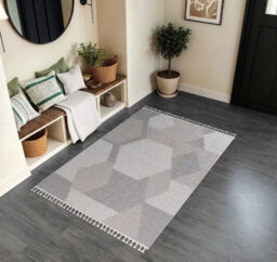 Stratus Interiors Orian Large Living Room Rug - White / Beige / Grey / Cream - Large - thumbnail 2