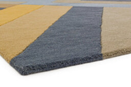Ochre Grey Handmade Luxurious Modern Wool Easy To Clean Soft Bedroom Dining Room Living Room Rug -120Cm X 170Cm - thumbnail 5