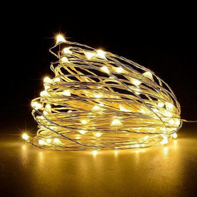 Jsdoin Fairy Lights, 50 Led Battery Operated String Copper Wire Light For Indoor Outdoor Lighting, Bedroom, Wedding Decor, Party