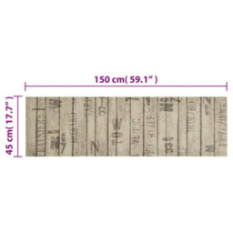 Berkfield Kitchen Rug Washable Fence 45X150 Cm Velvet - thumbnail 5