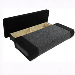 Emma M Corduroy Sofa Bed In Living Room Mdf Frame Has Storage Loose Back Cushions 200X92X77 Cm Green - thumbnail 4