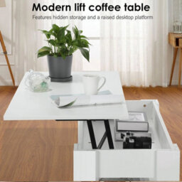 Top Shelf Furniture With Wooden Table Drawer Room Storage Living Lift Coffee Up - thumbnail 6