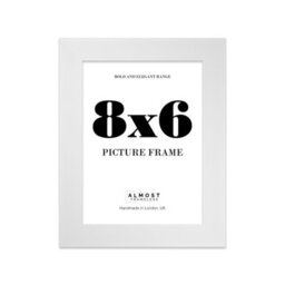 "10X10"" Walnut Picture Frame - 10X10"" Square Frame With 6X6"" Mount For 10X10""/6X6"" Pictures Moderrn Style Thin Edge, 1 Pack" - thumbnail 1