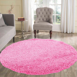 Desire Rugs Plain Living Room Shaggy Area Rugs Pink 80X150 Cm - thumbnail 6