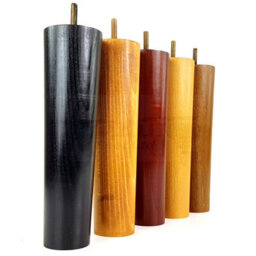 L&F Turned Wood Legs Natural Wash 230mm High Set Of 4 Replacement Furniture Bun Feet Settee Chairs Sofas Footstools M8 Pkc148 - thumbnail 6