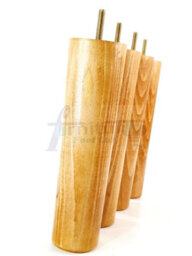 L&F Turned Wood Legs Natural Wash 230mm High Set Of 4 Replacement Furniture Bun Feet Settee Chairs Sofas Footstools M8 Pkc148 - thumbnail 5