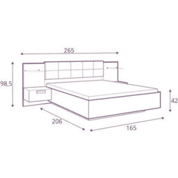 Heze Furniture Kassel King Size Ottoman Storage Bed With Bedside Tables 160B - thumbnail 9
