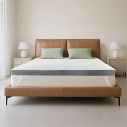 Lavio Double Mattress Topper Memory Foam Ergonomic Dual Layer Hotel Quality - thumbnail 1