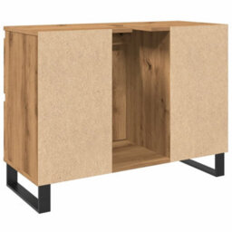 Berkfield Bathroom Sink Cabinet Artisan Oak 80X33X60 Cm Engineered Wood - thumbnail 6