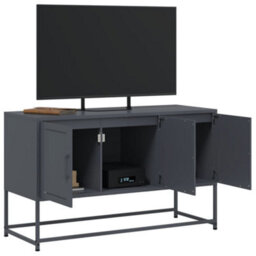 Berkfield Tv Cabinet Anthracite 100.5X39X60.5 Cm Steel - thumbnail 5