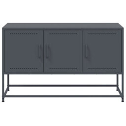 Berkfield Tv Cabinet Anthracite 100.5X39X60.5 Cm Steel - thumbnail 6