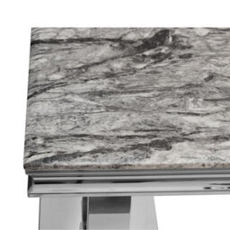 Grey Marble Top Modern Console Table Hallway Side Table Living Room Furniture - thumbnail 6