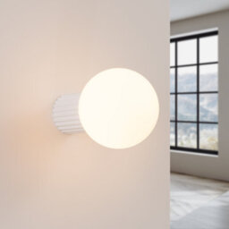 Sollux Lighting Halo Aluminum/glass White 1 Lights Modern Wall Light - thumbnail 2