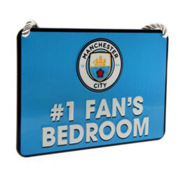 Manchester City Fc 1 Fans Bedroom Hanging Sign Blue/white (One Size) - thumbnail 2