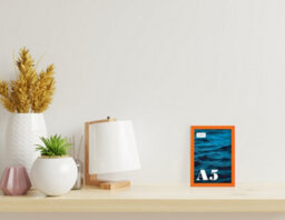 A5 Orange Picture Frame Fits A5 (14.8 X 21Cm - 5.8 X 8.3In) Poster, Photo, Artwork, Or Print. - thumbnail 4