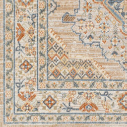 Livabliss Lillian-Washable Brown Blue Traditional Vintage Boho Living Dining Rug 200 X 275 Cm Easy Care, Non Shedding - thumbnail 7